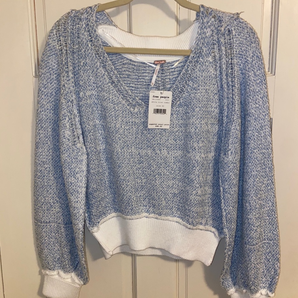 Free people light blue sweater